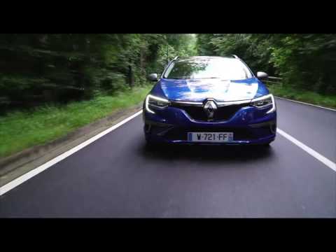 The New Renault Megane Estate GT Driving Video in Blue Trailer | AutoMotoTV