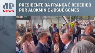 Macron se reúne com empresários brasileiros na Fiesp