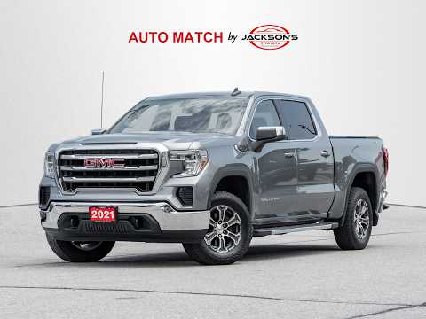 2021 GMC Sierra 1500 Crew Cab Short Box 4-Wheel Drive SLE in Silver for sale at Jackson's Toyota in Barrie, ON