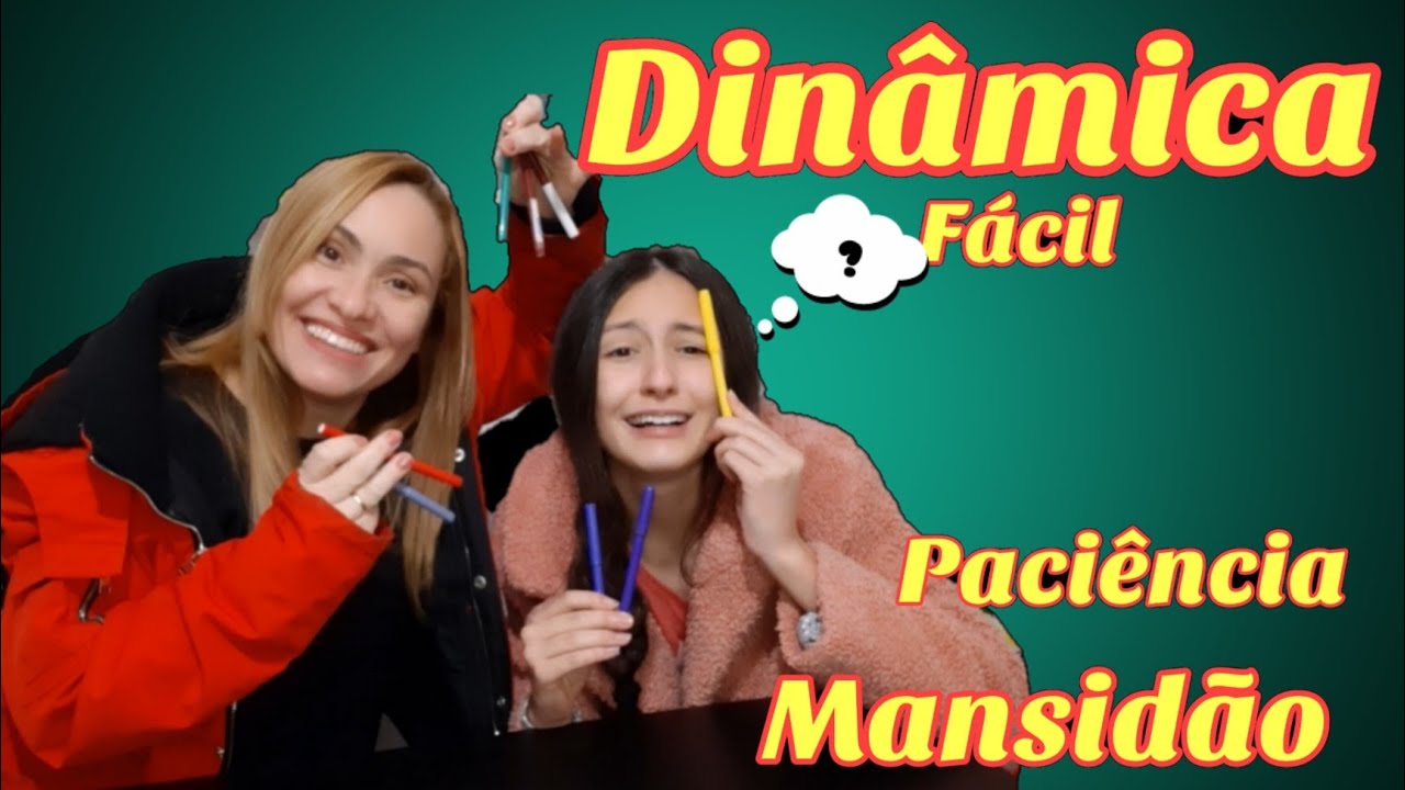 DINÂMICA PARA CÉLULAS PACIÊNCIA/QUEBRA GELO MANSIDÃO/DINÂMICA FÁCIL TENHA CALMA!