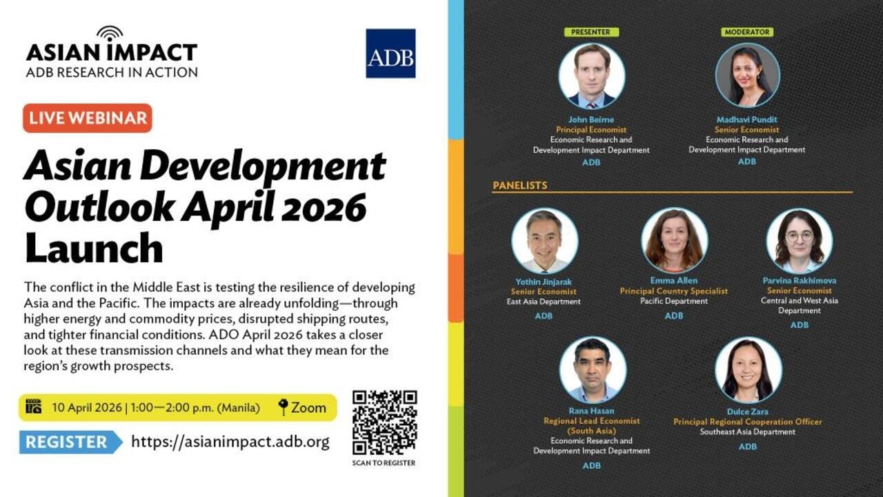 Asian Impact Webinar: Asian Development Outlook April 2026 Launch