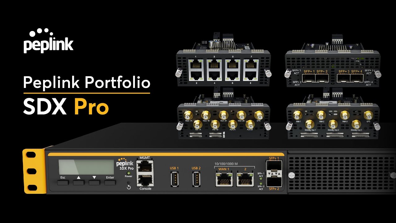 Peplink Portfolio | SDX Pro - Edge Computing Modular SD-WAN Router