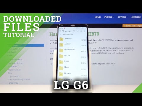 Where is Download Folder in LG G6 - Locate Downloaded Files