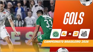 CHAPECOENSE 4 X 2 SANTOS - GOLS
