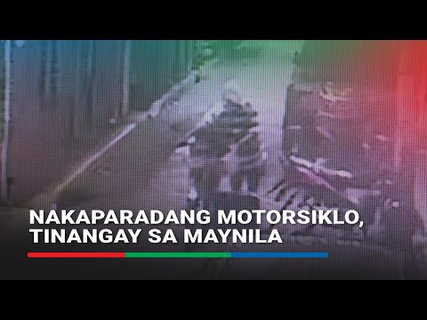Nakaparadang motorsiklo, tinangay sa Maynila ABS-CBN News