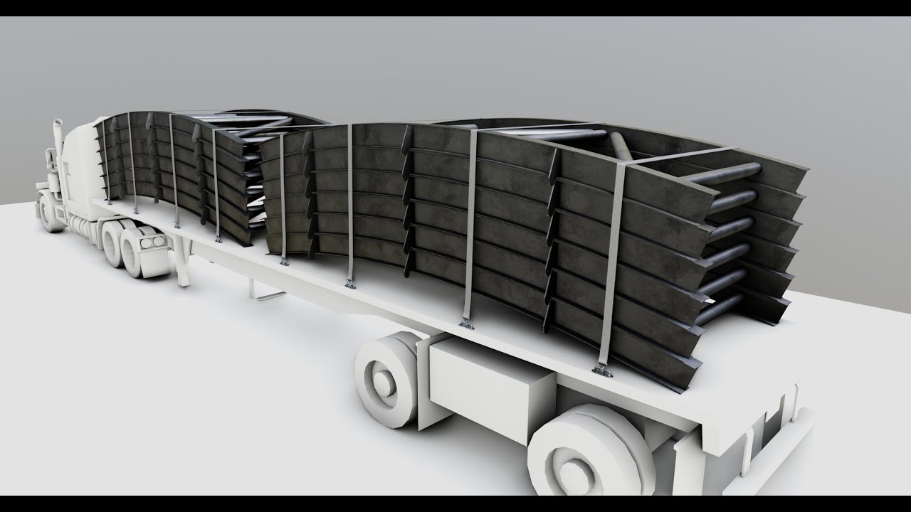 CARGO MODELS FOR TRUCK TRAILER-Bridge Modul Type-1 3D Model