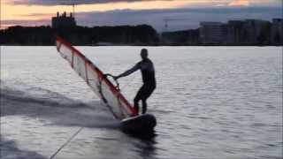 preview picture of video 'Tow in Windsurfing Västerås 130609'