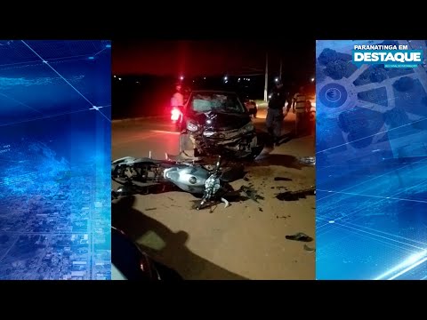 Colisão frontal deixa motociclista em estado grave em Paranatinga