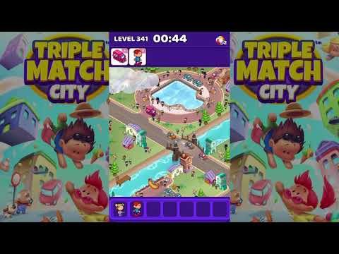 Triple Match City Level 341 (Hard Level) - Find hidden objects