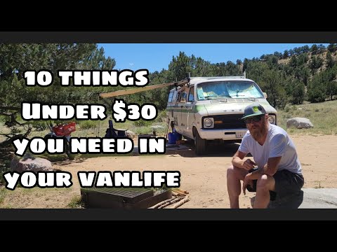 Top 10 Items Under $30 you must have in your #vanlife