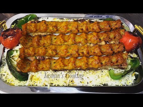 INCREDIBLE Iranian Kebabs (Kabob koobideh) Without oven And BBQ By Yasmin's Cooking Video