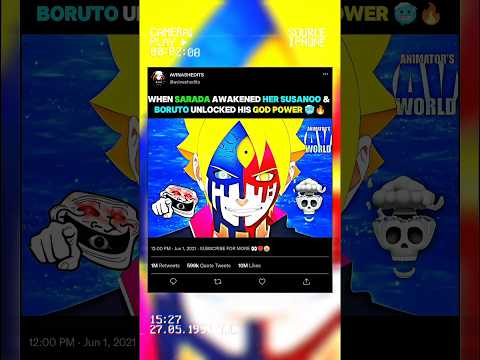 WHEN SARADA AWAKENED HER SUSANOO & BORUTO UNLOCKED HIS GOD POWER 🥶🔥