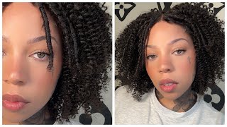 5x5 coily curly closure wig ft  luvmehair