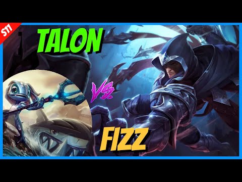 TALON MID vs FIZZ - 1.3M+ Mastery Fizz vs My Blades! - Season 11 League of Legends