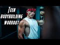 Teen Pull Day! Bodybuilding Workout| 17 year old Bodybuilder | Teen workout Motivation | Bicep Pump