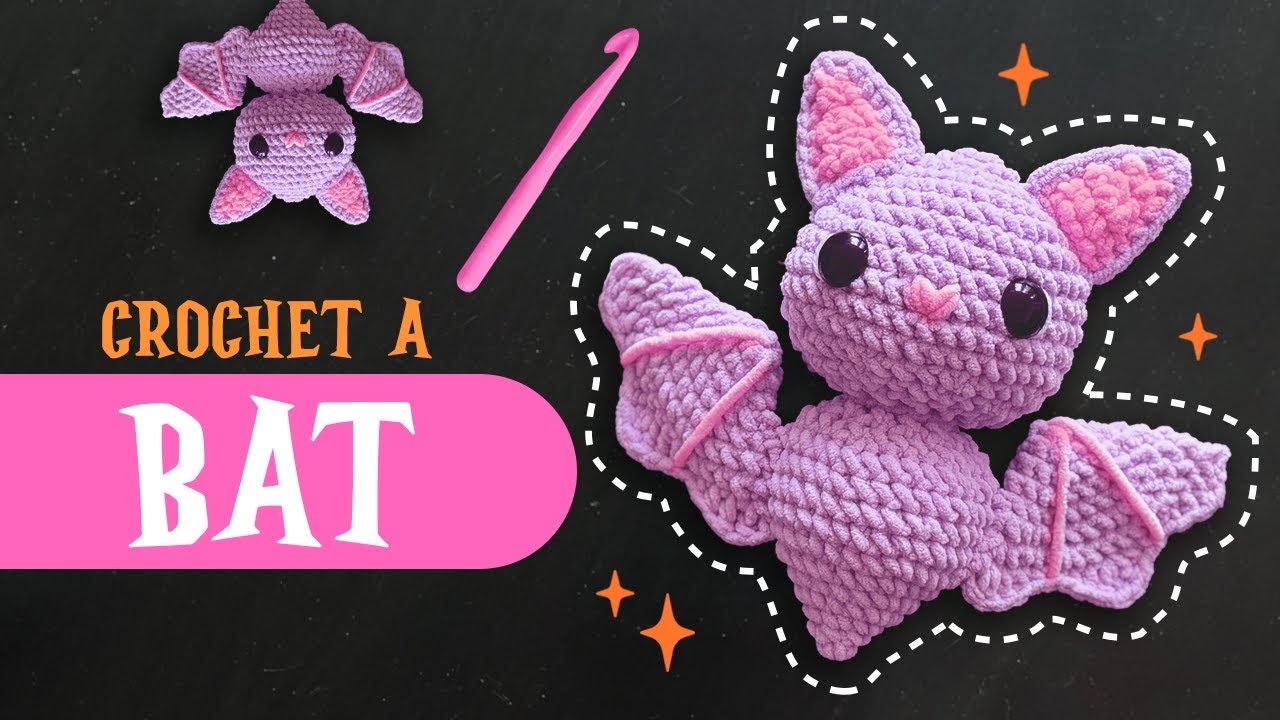 🦇spooky bat crochet tutorial 🧶 | beginners friendly | US terms | Lala Crochet Boutique