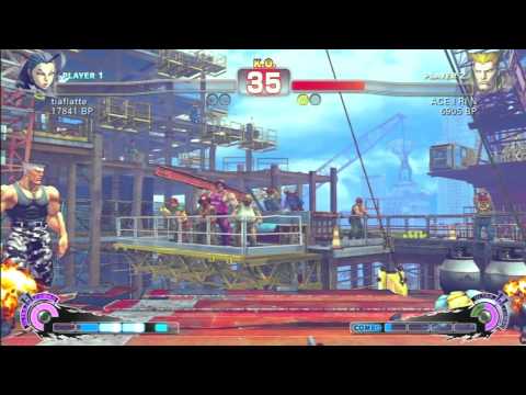 SSF4 Rank Match  tiaflatte (RO)  vs  ACE I RI N (GU)