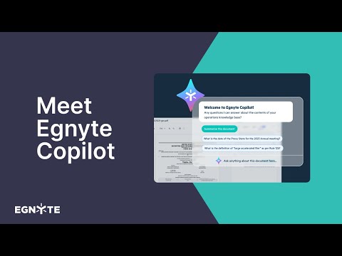 Meet Egnyte Copilot: Unlock Efficiency With Secure Conversational AI