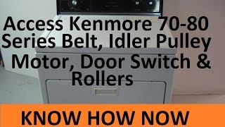 How to Open Kenmore Dryer Front Panel and Top