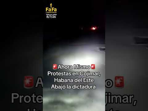 Protestas en Cojimar,Habana del Este Abajó la dictadura #Noticias #news #eeuu #cuba #UltimoMomento