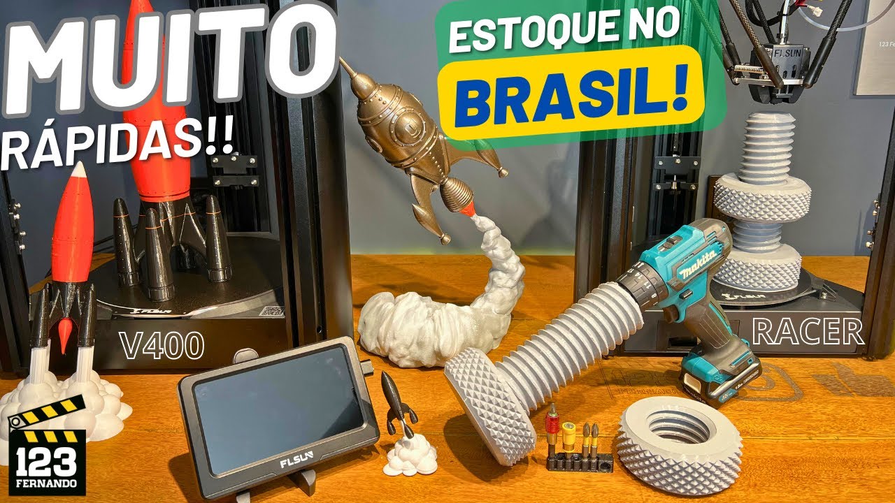 IMPRESSORAS 3D V400 FLSUN e SPEEDY RACER FLSUN, AS MAIS RÁPIDAS IMPRESSORAS 3D