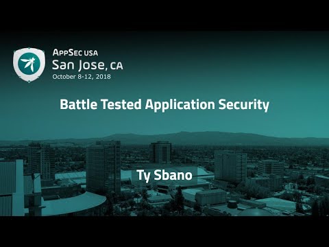 Image thumbnail for talk Battle Tested Application Security