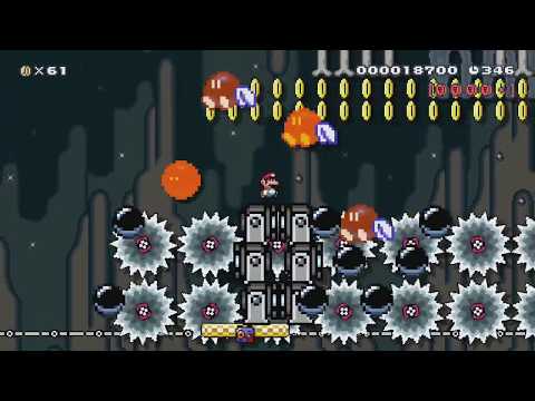 音が危険を知らす合図? Does the Sound know? by ミルクティ♪ - Super Mario Maker - No Commentary 1br