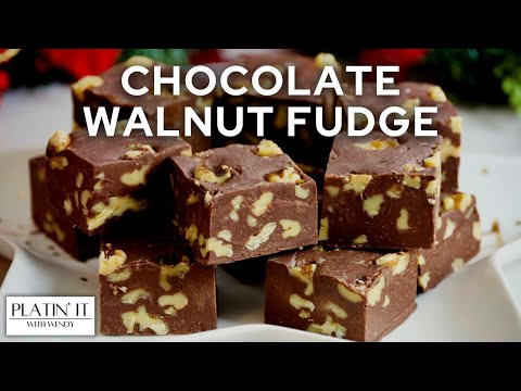 Chocolate Walnut Fudge | Walnut Fudge | Holiday Favourites