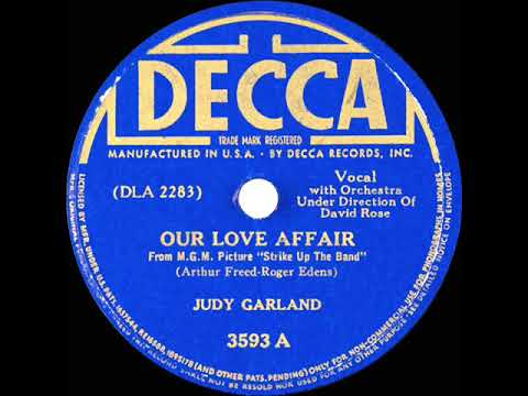 1940 Judy Garland - Our Love Affair