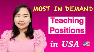 MOST IN DEMAND TEACHING POSITIONS in USA 🇺🇸 | Alissa Lifestyle Vlog