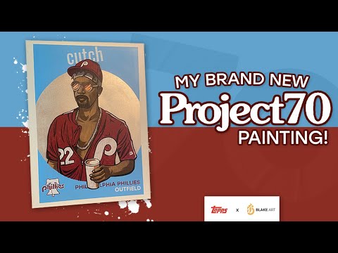 Painting Andrew McCutchen for Topps Project70 - Blake Jamieson