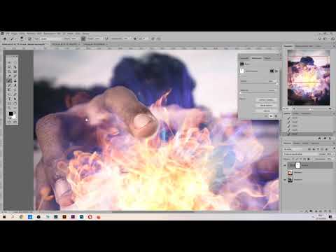 Efekt kuli ognia w Photoshopie - wyczaruj fireballa