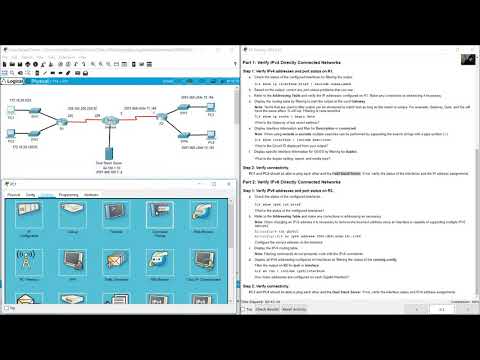1.5.10 Packet Tracer - Verify Directly Connected Networks
