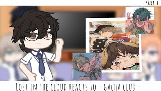Lost in the cloud reacts to | Gacha Club | 1/1 |