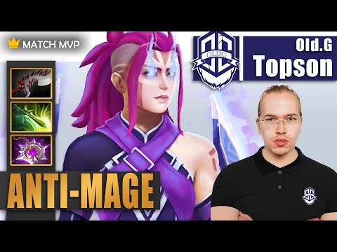 Anti-Mage Mid | Old.G.Topson | 0 DEATH TOPSON ANTI-MAGE MID CRAZY META | 7.33d Gameplay Highlights