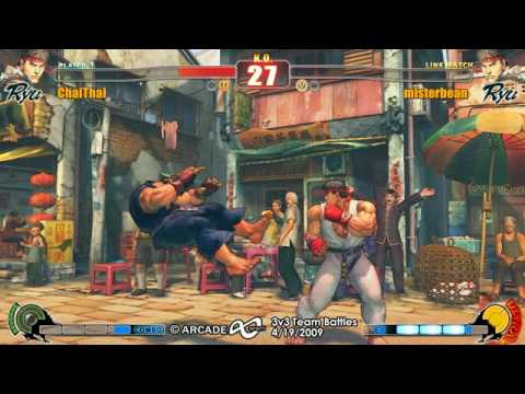 Arcade Infinity SF4 3-on-3 Teams - LB1 Team USA vs Team $$ DOLLA MENU MILLIONARES $$ Part 2