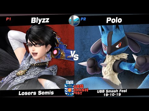 UBB SmashFest: Blyzz (Bayonetta) vs SS SV | Polo (Lucario) - Losers Semis