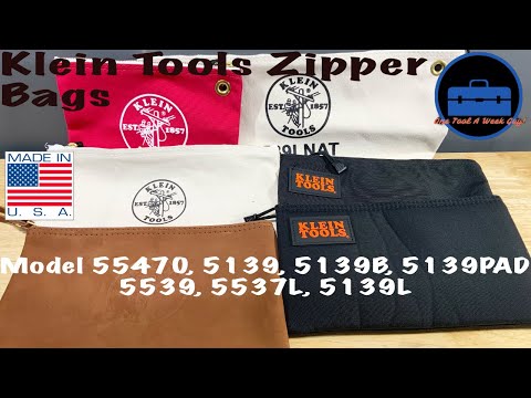 Klein Tools ( Zipper Bag 55470, 5139, 5139B, 5139PAD, 5539, 5539L, 5139L)