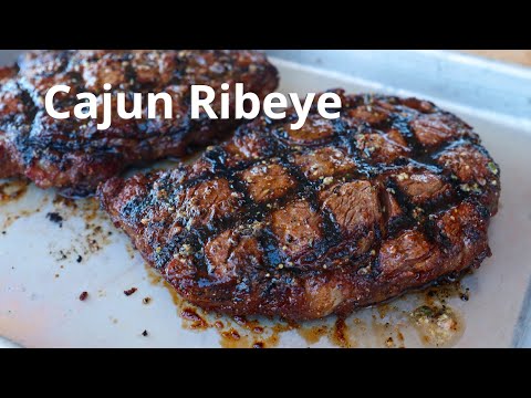 Cajun Ribeye Steak - Charcoal Grilled