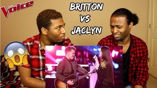 The Voice 2018 Battle - Britton Buchanan vs. Jaclyn Lovey: "Thinking Out Loud" (REACTION)