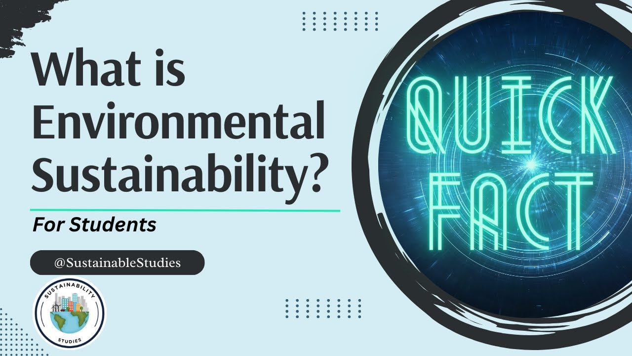 What is Environmental Sustainability? - For Students