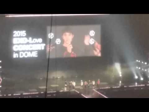 151010 exo love dome concert - kyungsoo ment
