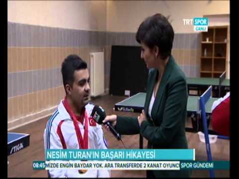 Bedensel engelliler Dünya masa tenisi şampiyonu Nesim Turan