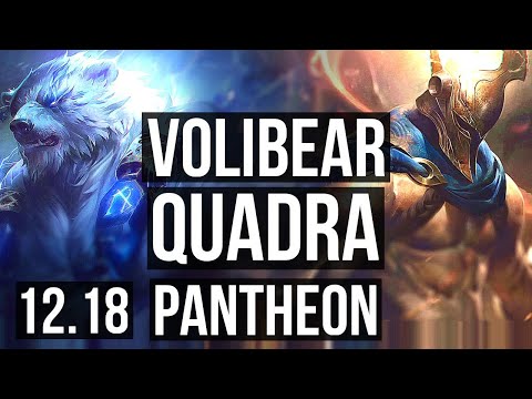 VOLIBEAR vs PANTHEON (TOP) | Quadra, 7 solo kills, 400+ games, 900K mastery | EUW Diamond | 12.18