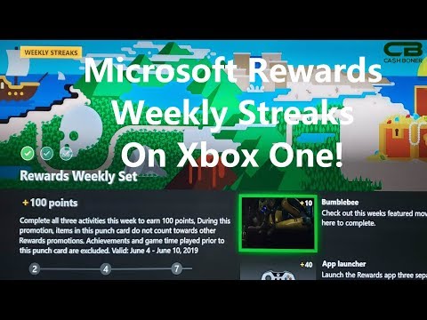 Microsoft Rewards Weekly Streaks on Xbox One - Up to 500 Points a Week!