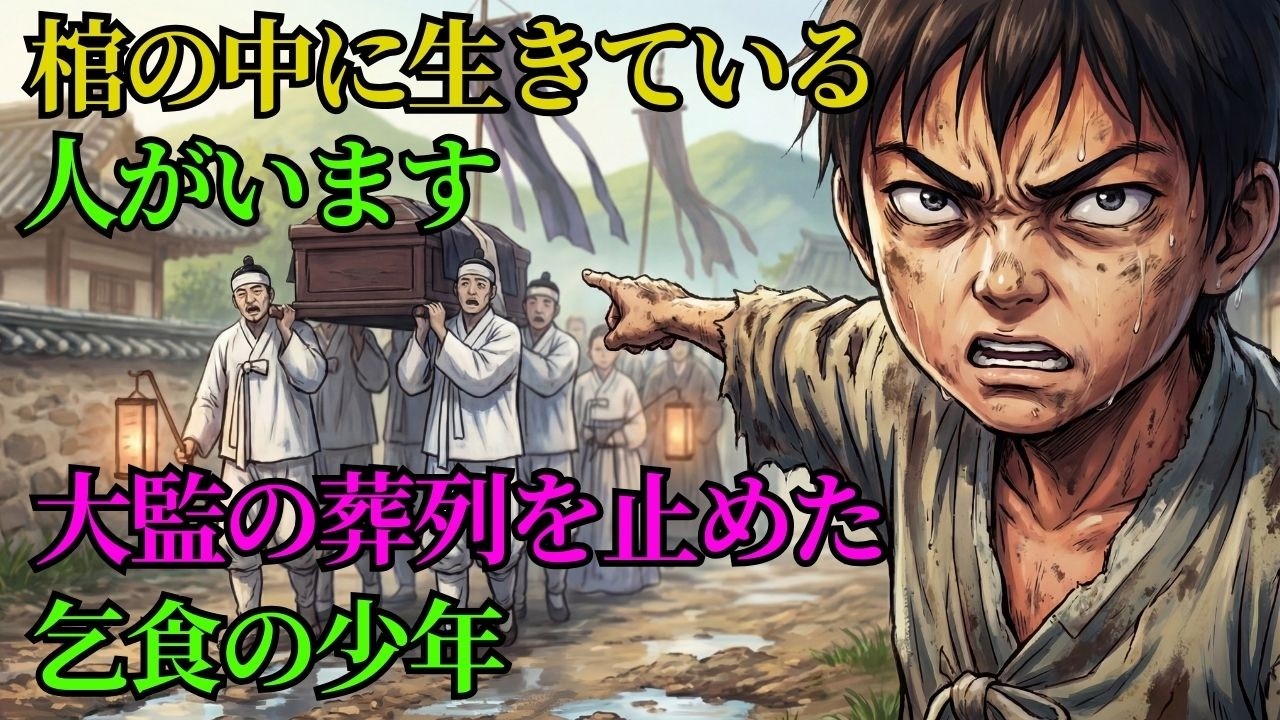 【実話】棺桶から「ひっかき音」が…葬儀を止めた乞食の少年が見た、信じられない光景。| 戦国時代