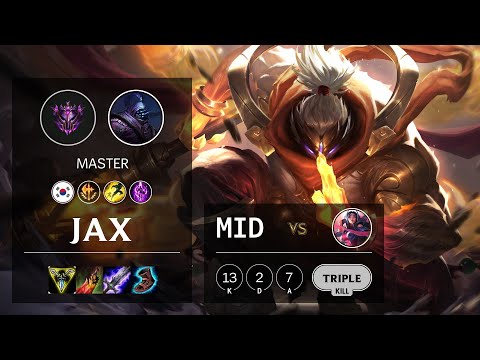 Jax Mid vs Irelia - KR Master Patch 10.22