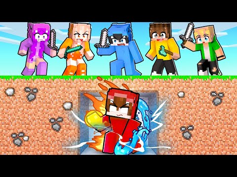 Minecraft: ELEMENTAL vs 5 KILLERS Speedrun Hunters and Runners