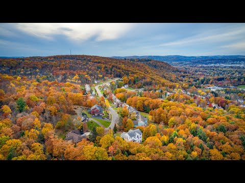 Fall Foliage Upstate New York Cinematic Drone Footage | 4K