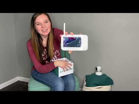 GoodBaby 5" Split Screen Baby Monitor with 2 Cameras and Audio video review thumbnail
